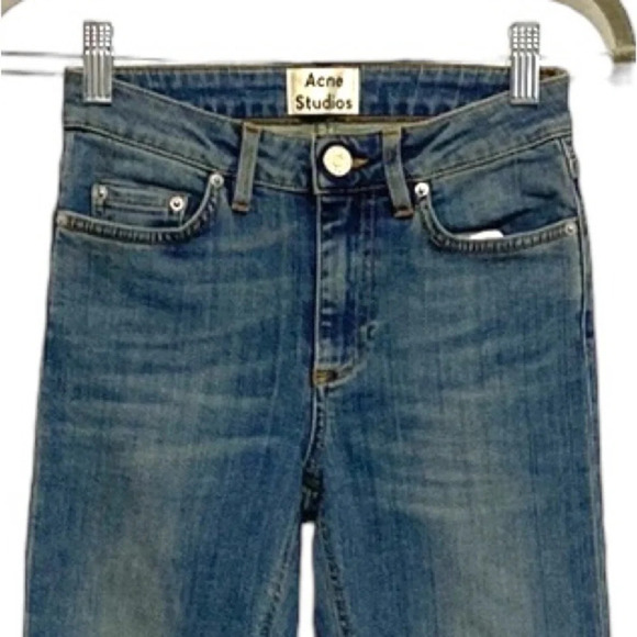 Acne Studios Women's Skin 5 Vintage Medium Wash Skinny Denim Jeans Size 24 - Picture 4 of 8